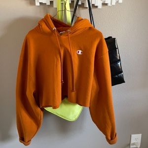 Champion crop hoodie